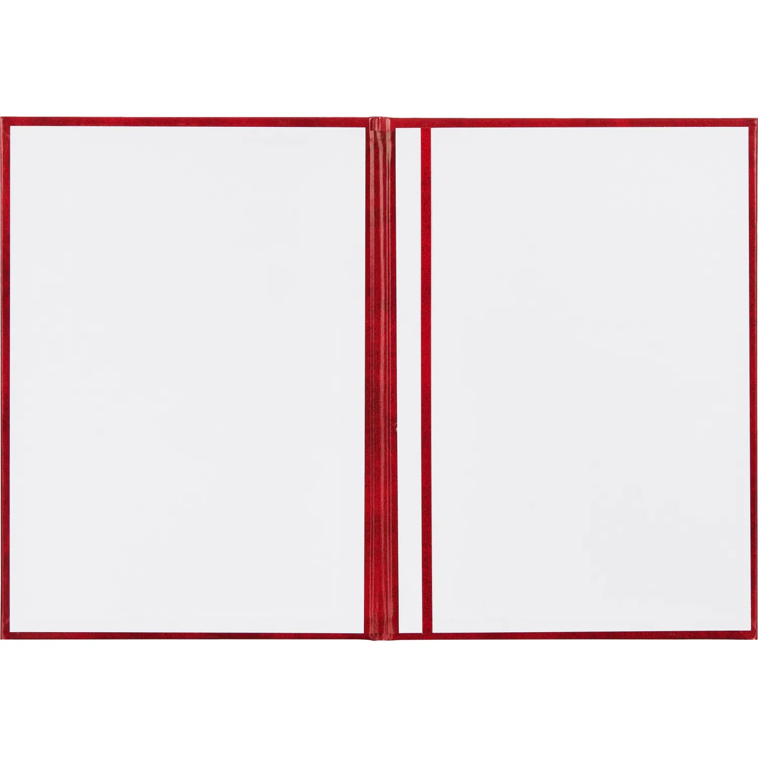 Папка адресная бумвинил А4 (объемная) На подпись Госсимволика бордовая - фото 2