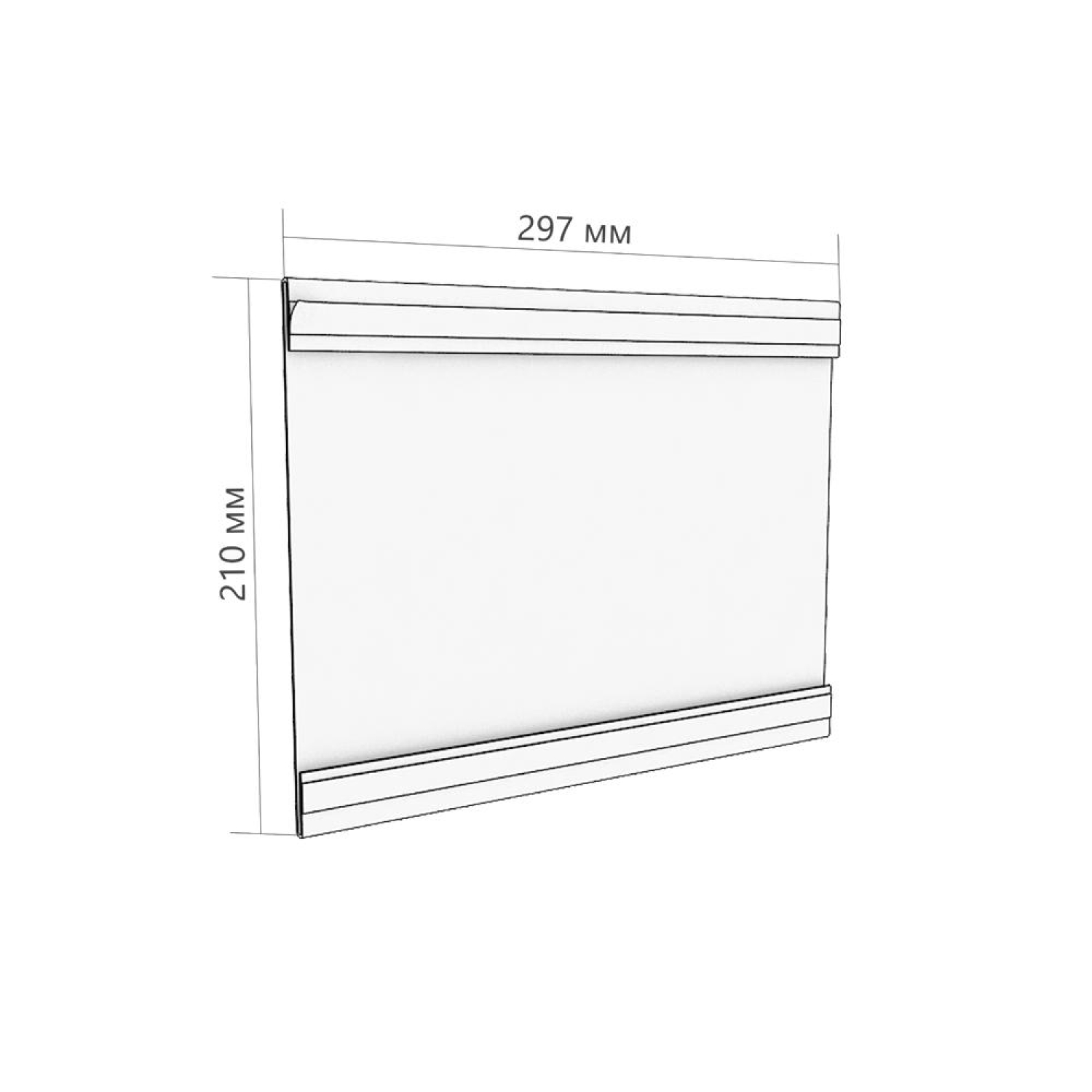 Ценникодержатель PS-T со скотчем, формат А4, гори, 10шт/уп Ценникодержатель PS-T со скотчем, формат А4, гори, 10шт/уп - фото 3