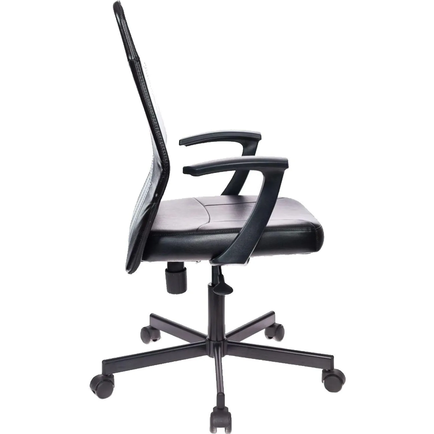 Кресло VB_EChair-224 PPU к/з черный, металл - фото 4