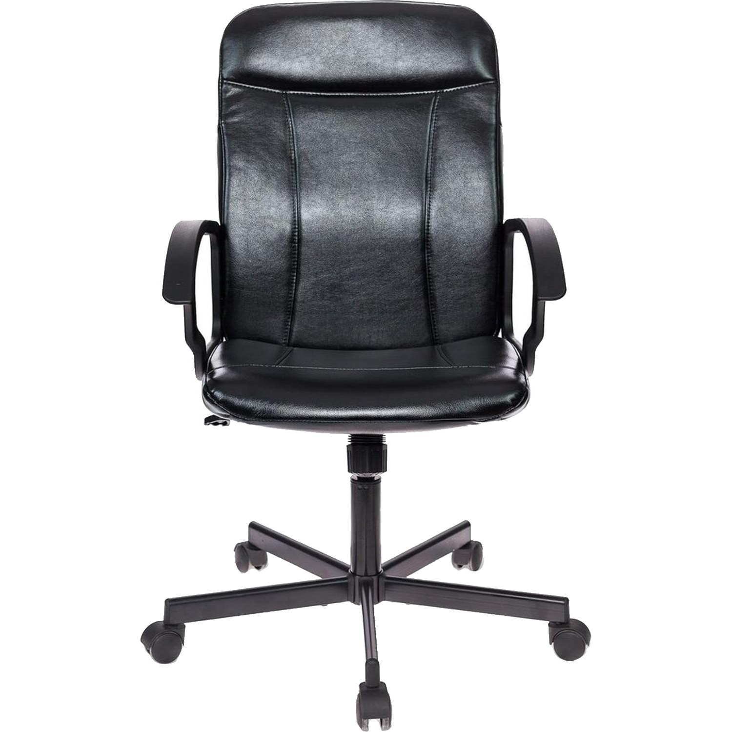 Кресло VB_EChair-563 TPU к/з черный, металл (детали в спинке) - фото 2