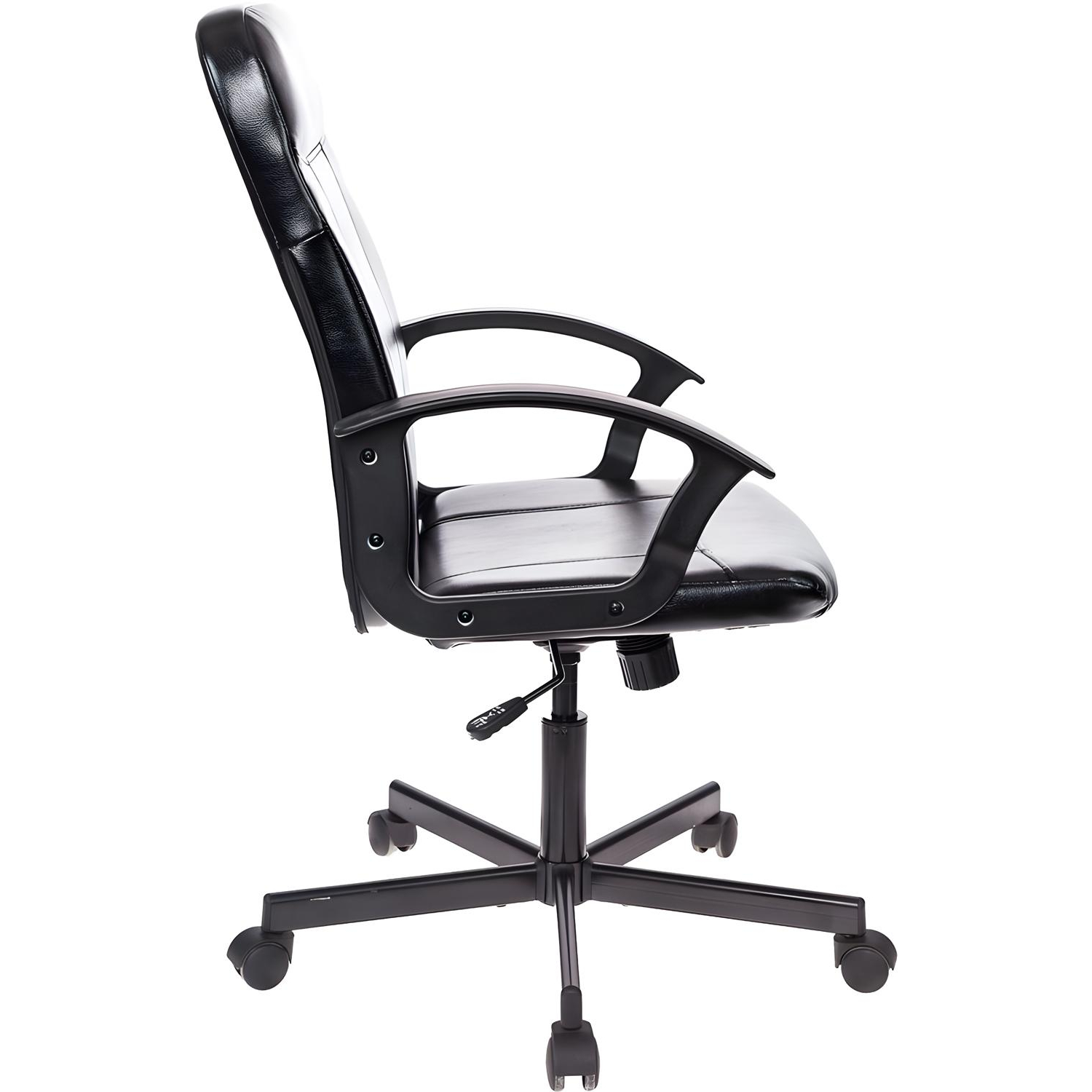 Кресло VB_EChair-563 TPU к/з черный, металл (детали в спинке) - фото 3