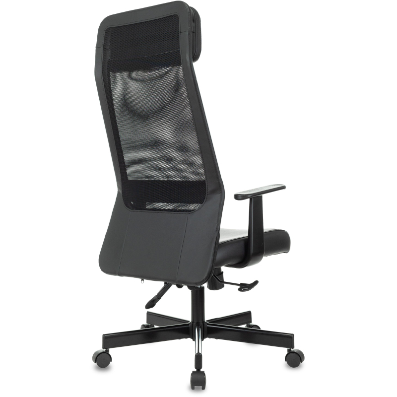 Кресло VB_EChair-651 TPU кожзам черный, сетка черая,металл - фото 5