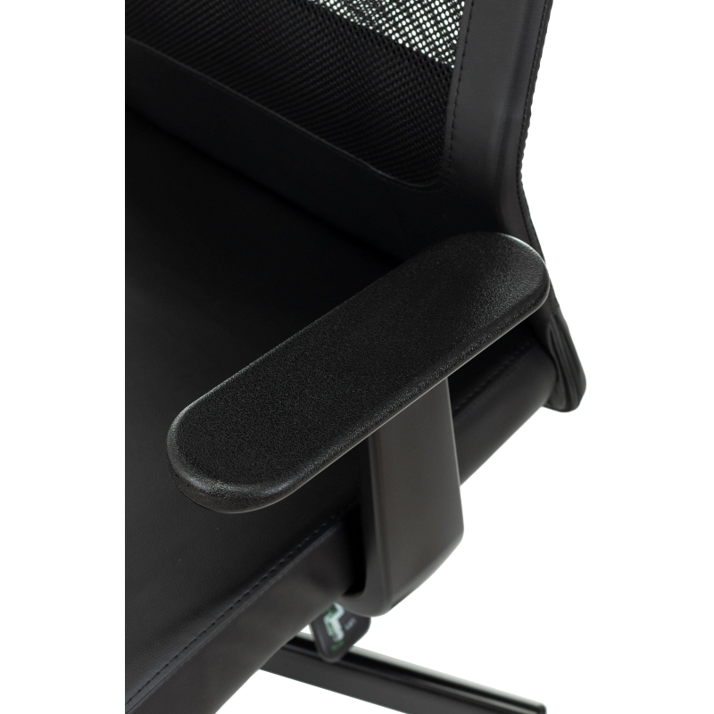 Кресло VB_EChair-651 TPU кожзам черный, сетка черая,металл - фото 6
