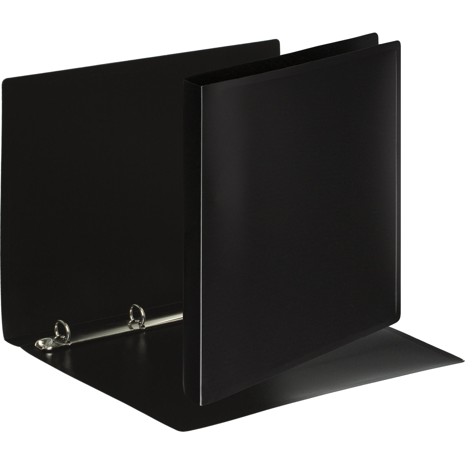 Папка на 4-х кольцах пласт. 16/25мм А4 ATTACHE черная - фото 2