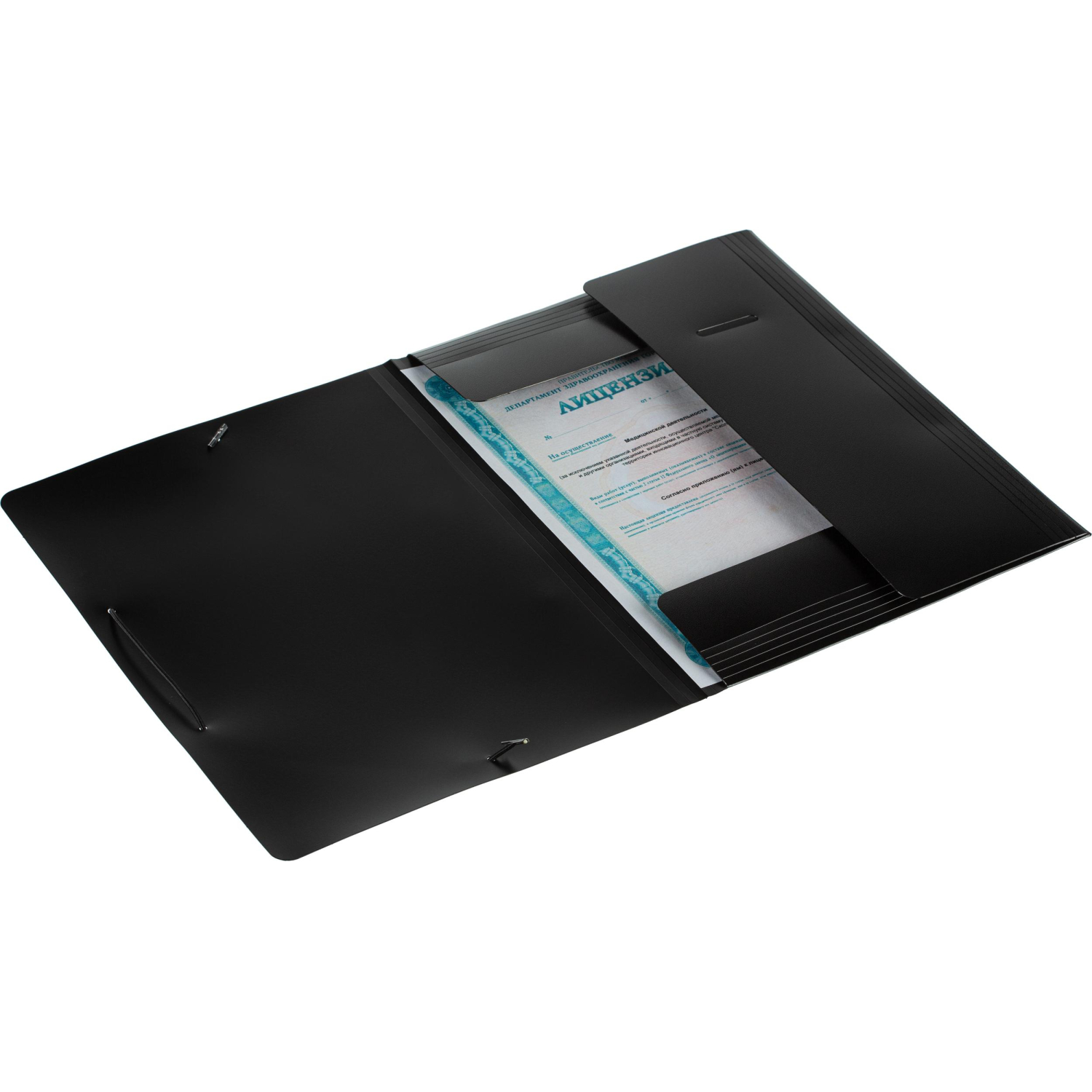 Папка на резинках ATTACHE F315/06 черная Папка на резинках ATTACHE F315/06 черная - фото 3