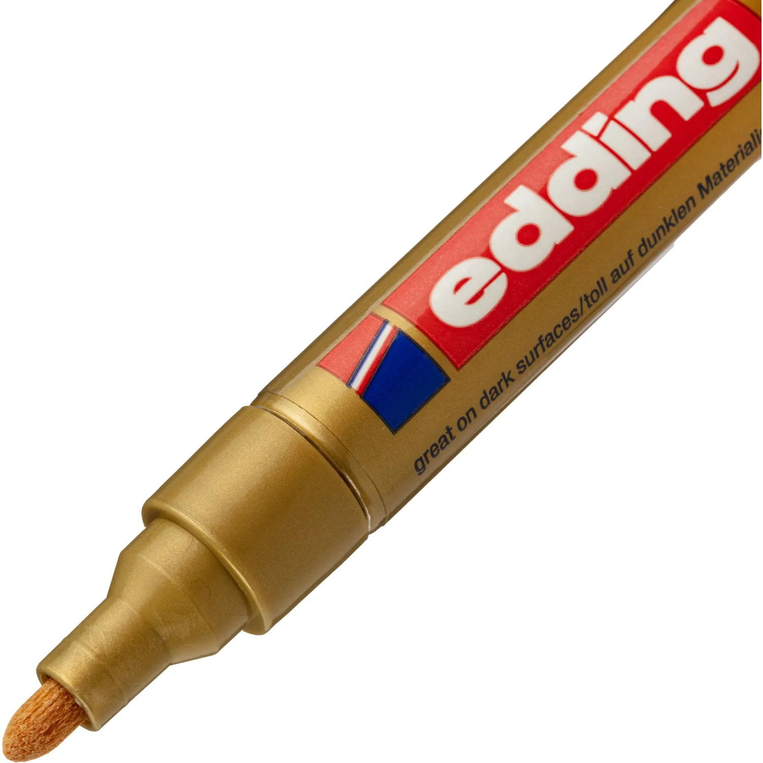 Маркер лаковый EDDING E-750/53 золотой 2-4мм рус/бл - фото 3