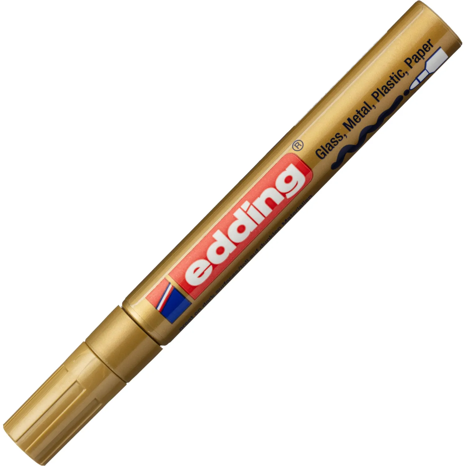 Маркер лаковый EDDING E-750/53 золотой 2-4мм рус/бл - фото 5