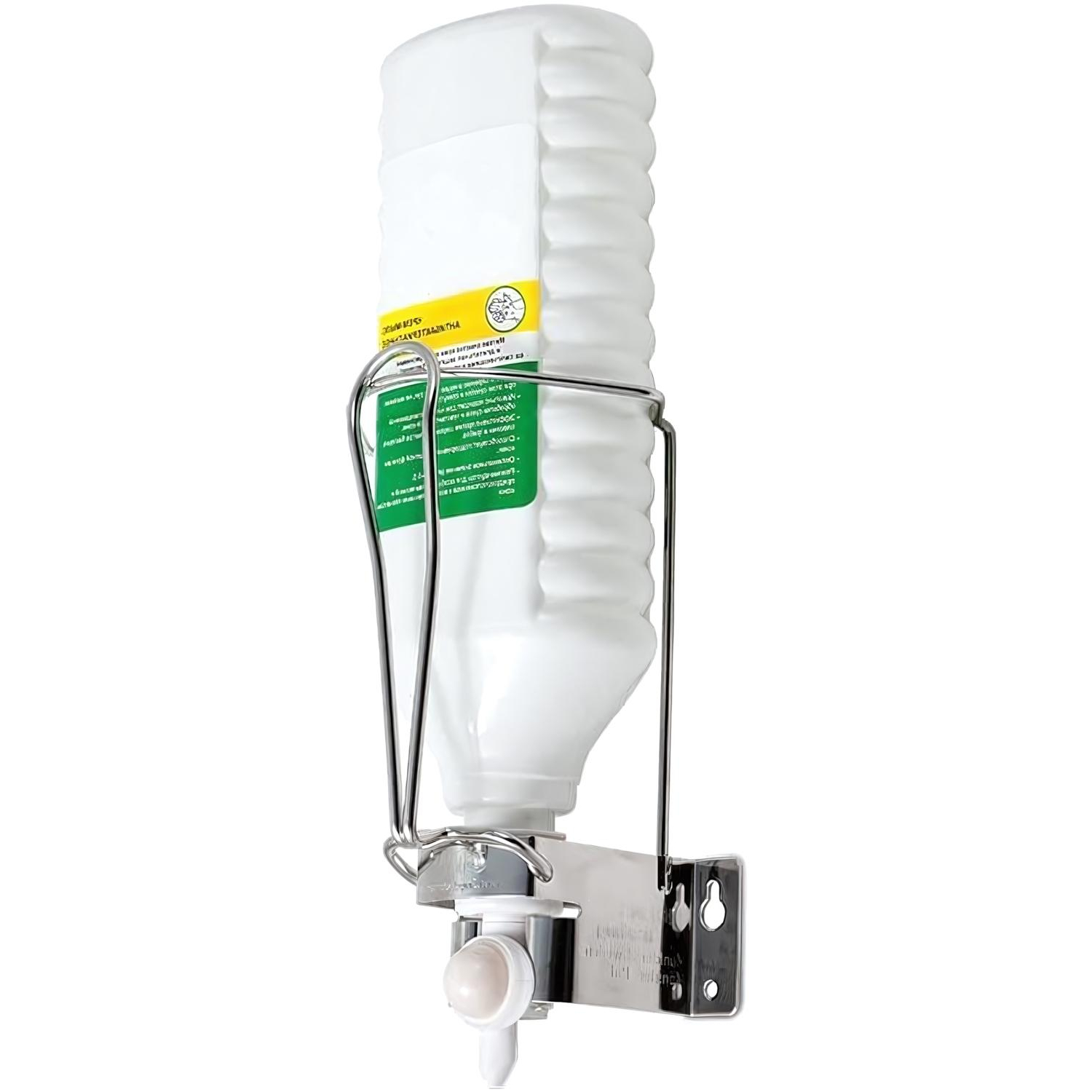 Дозатор локтевой настенный для флаконов диспенсопак (нерж.сталь) - фото 1