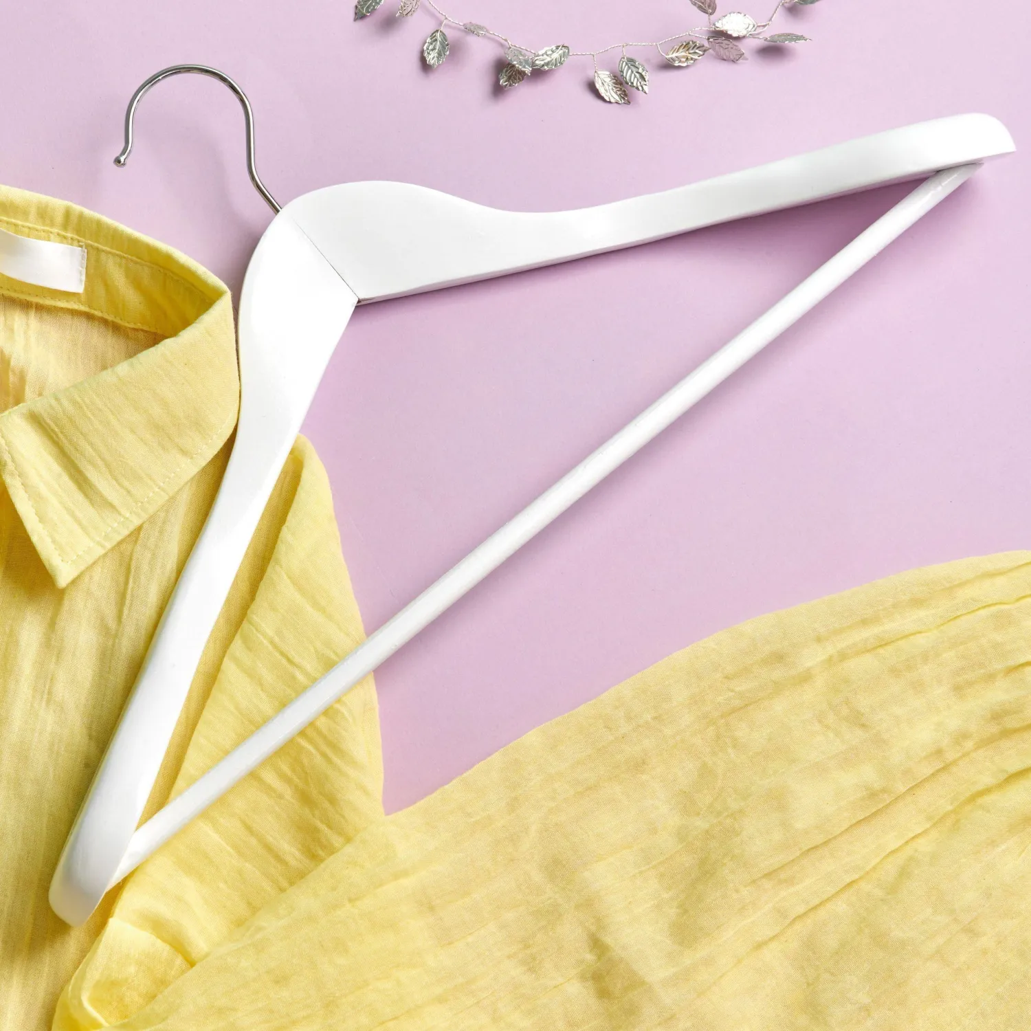 Вешалка-плечики WW_Attache CU9632M-W/LH031-W дерево,перекл,анат,р48-50 бел - фото 7