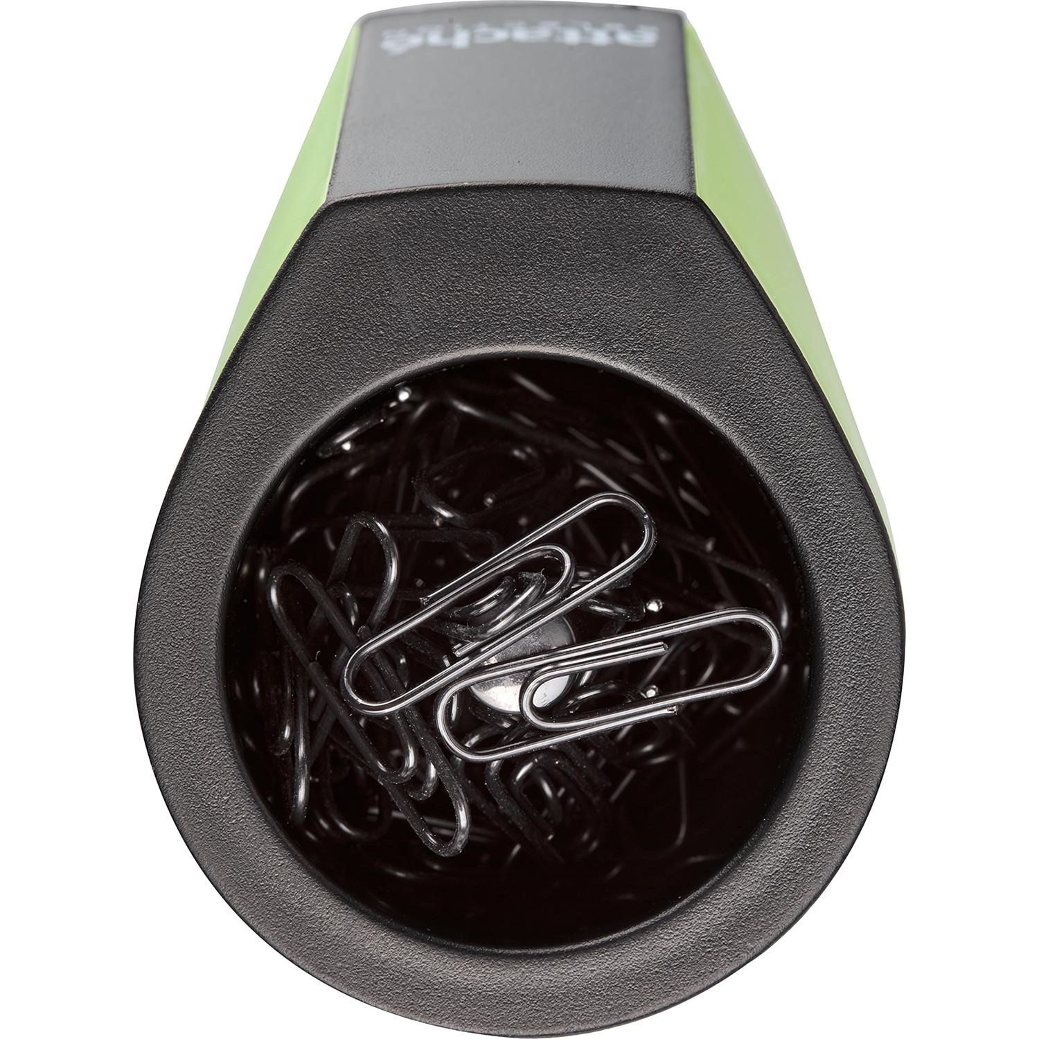 Скрепочница магнитная Attache Selection, цвет черный/зеленый - фото 2