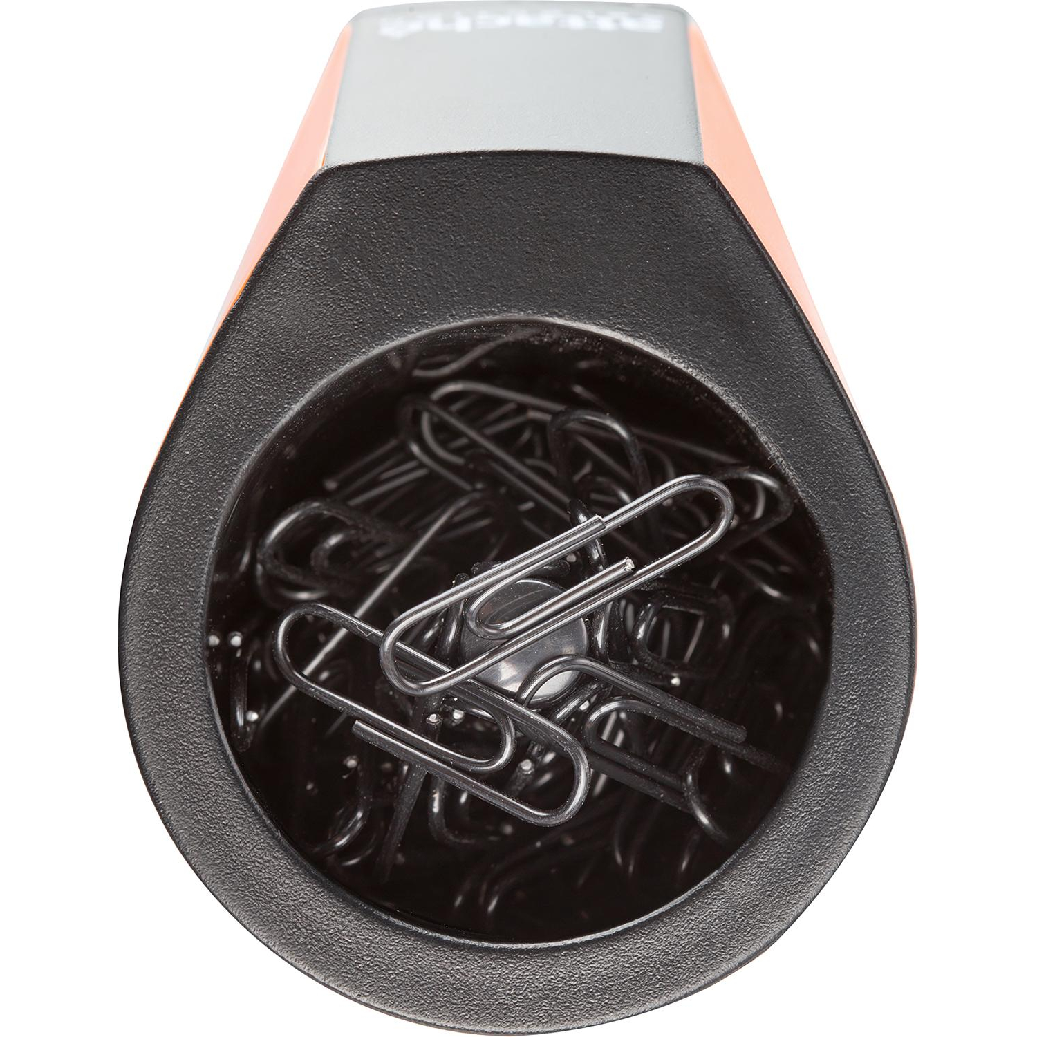 Скрепочница магнитная Attache Selection, цвет черный/оранжевый - фото 2