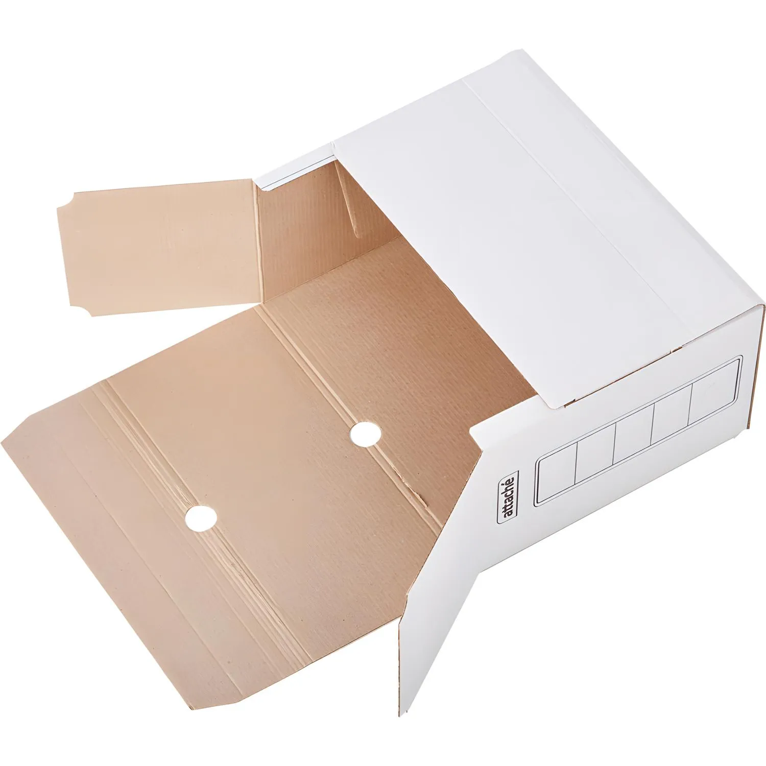 Короб архивный белый ATTACHE 150мм гофрокартон, 5шт.уп Короб архивный белый ATTACHE 150мм гофрокартон, 5шт.уп - фото 3