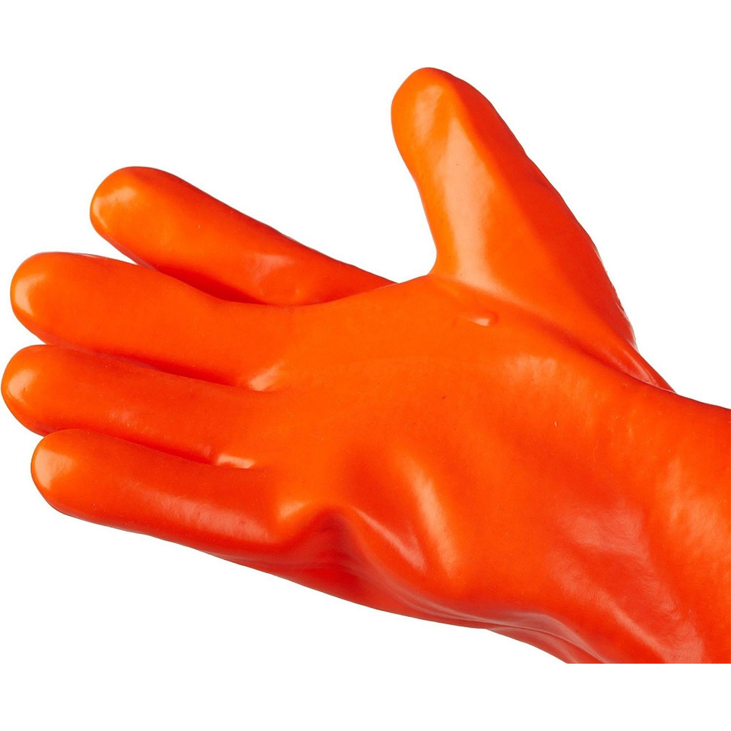 Перчатки защитные нефтеморозостойкие ПВХ утепленные р-р 10 манжет раструб - фото 5