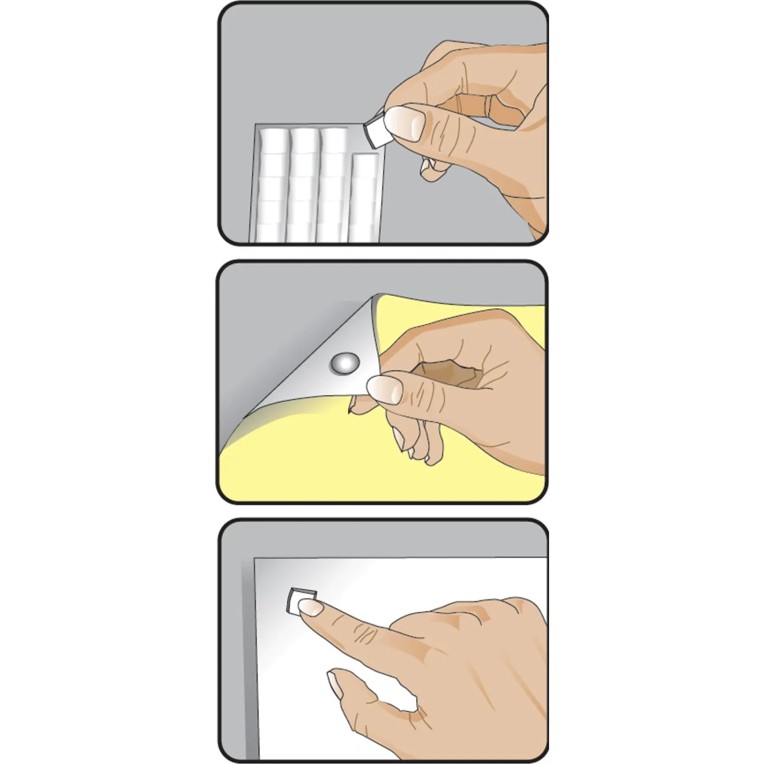 Клеевые подушечки масса KORES Gum Fix удаляемая 84 шт/уп 31600 Клеевые подушечки масса KORES Gum Fix удаляемая 84 шт/уп 31600 - фото 3