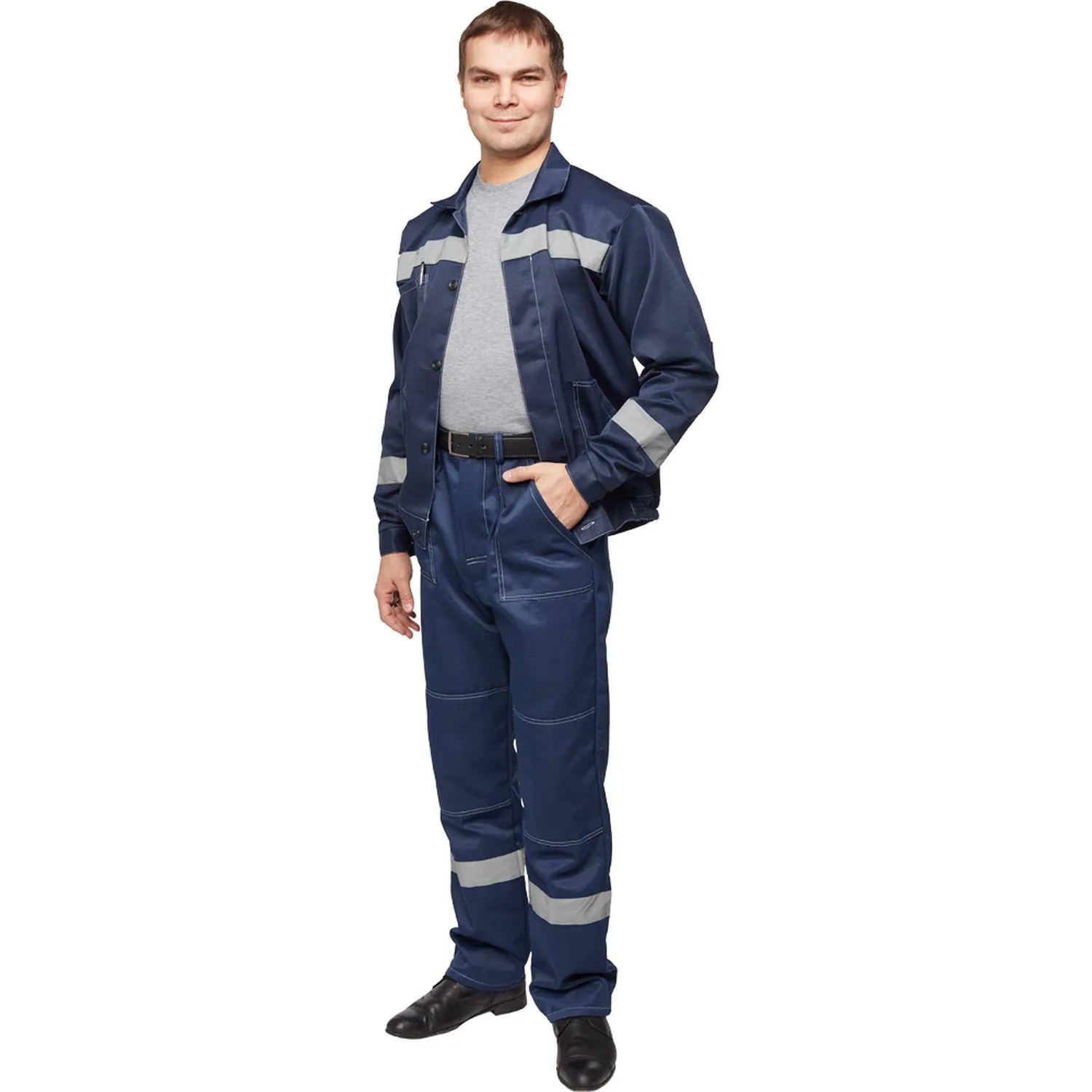 Костюм лет муж (куртка, бр) л22 т.син. 120-124/158-164 - фото 7