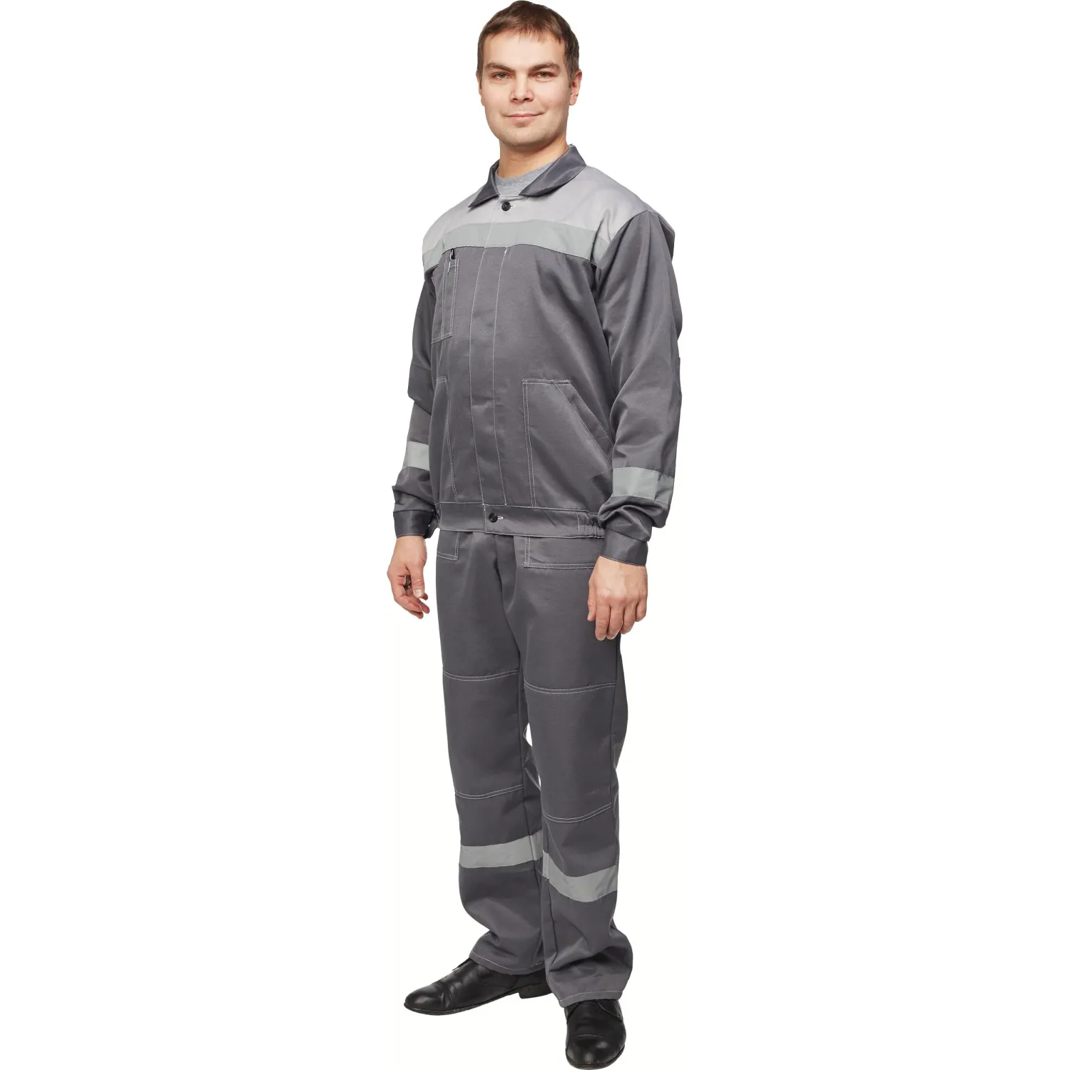 Костюм летний муж. л22-КПК т.сер./св.сер (р.60-62) 158-164 (Арсенал-СП) - фото 2