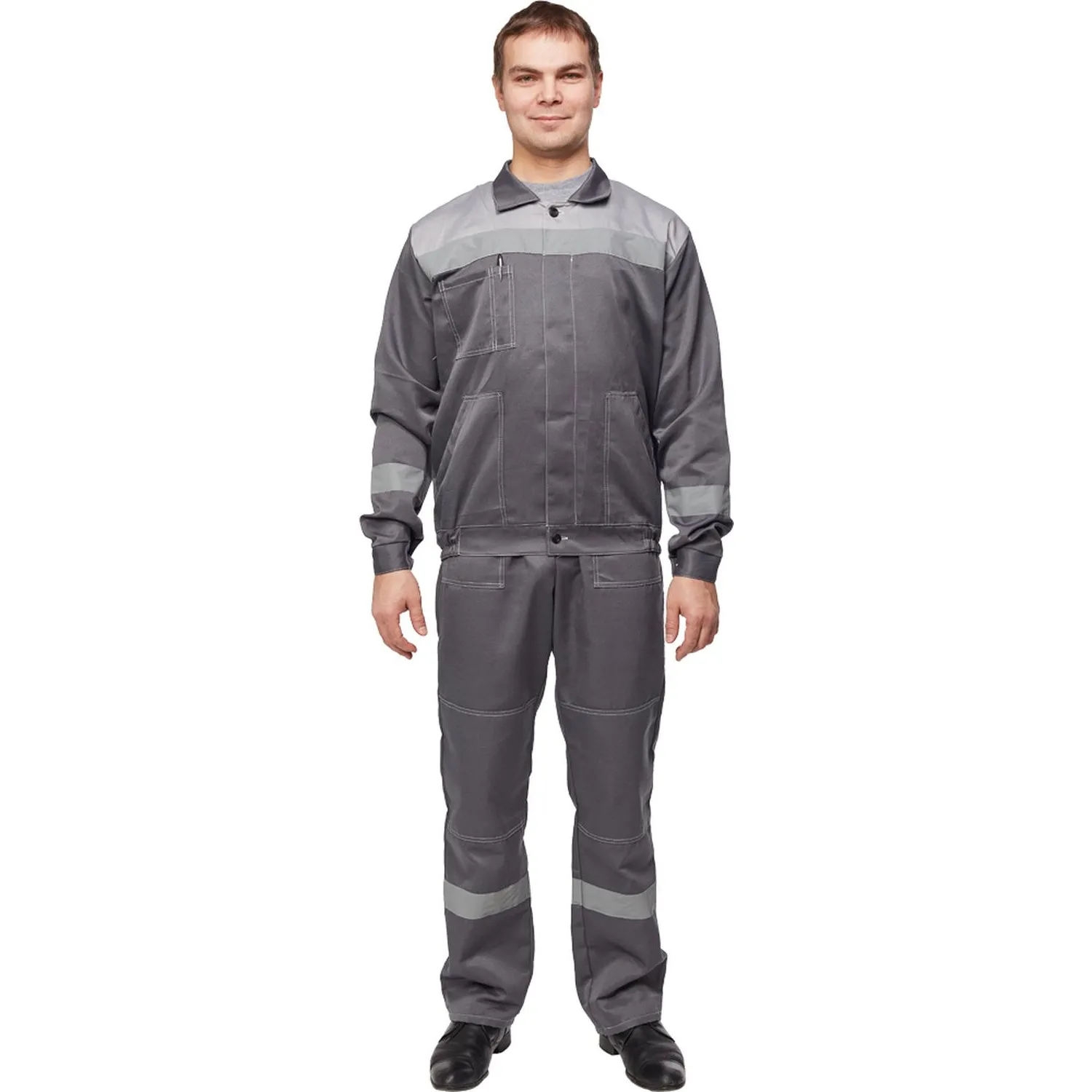 Костюм летний муж. л22-КПК т.сер./св.сер (р.64-66) 170-176 (Арсенал-СП) - фото 17