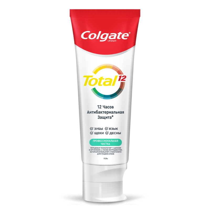 Зубная паста COLGATE TOTAL 12 Профессиональная чистка гель 75 мл - фото 6