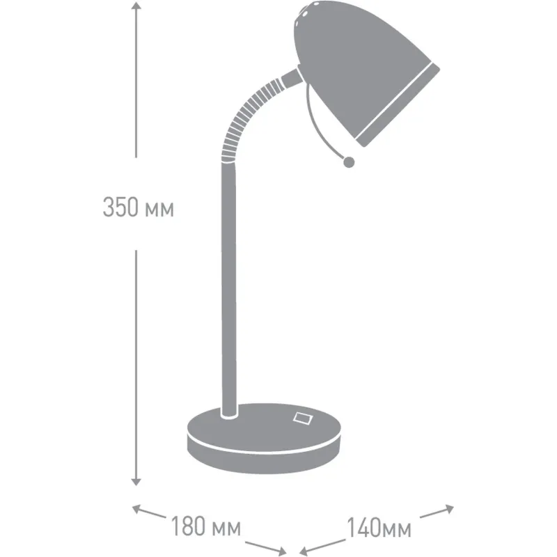 Светильник Camelion KD-308  C01 белый E27 40W - фото 7