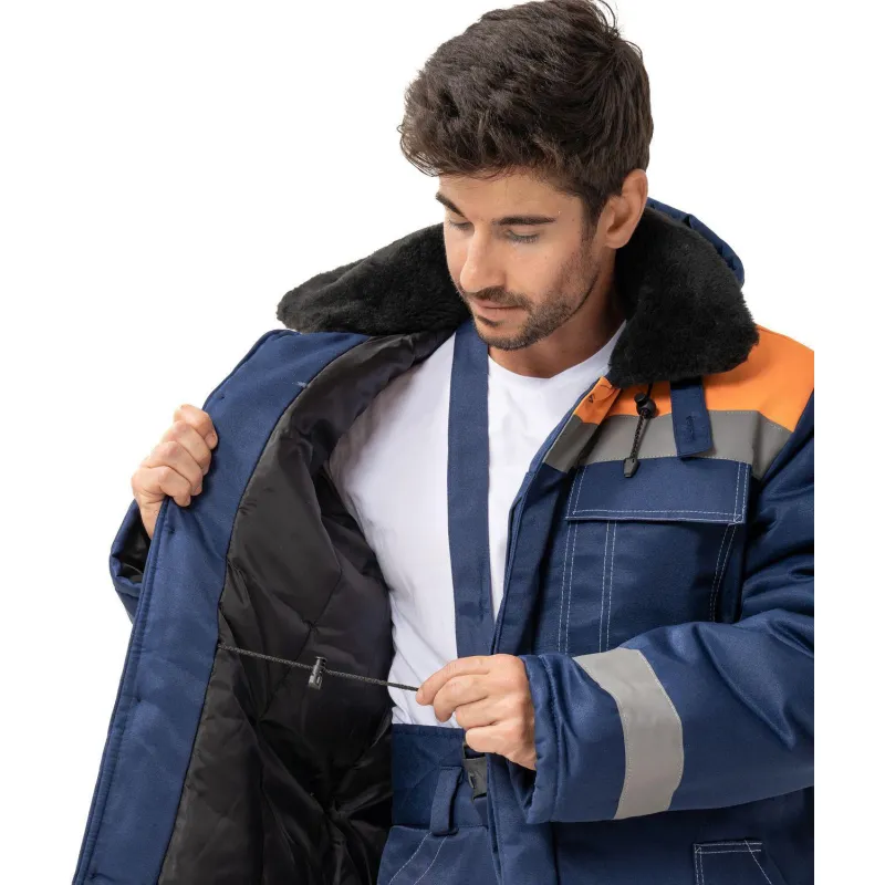 Куртка рабочая зимняя муж з32-КУ син/оранж смес 44-46/158-164 (Арсенал-СП) - фото 12