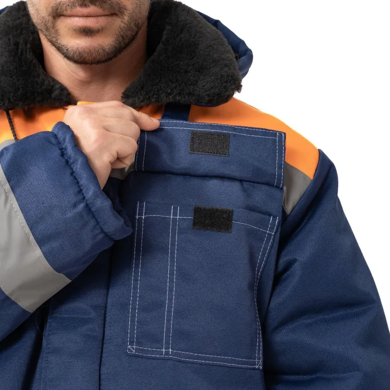 Куртка рабочая зимняя муж з32-КУ син/оранж смес 64-66/182-188 (Арсенал-СП) - фото 11