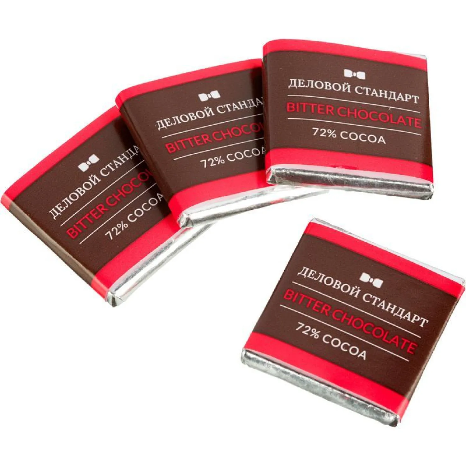 Шоколад порционный Деловой Стандарт горький 72%, 5гx160шт, 800г - фото 3