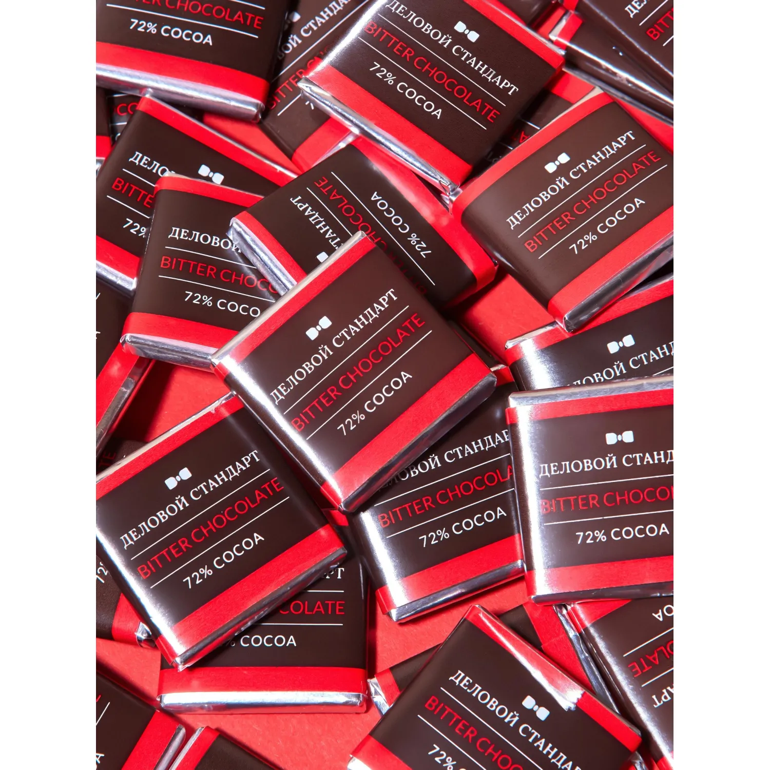 Шоколад порционный Деловой Стандарт горький 72%, 5гx160шт, 800г - фото 7