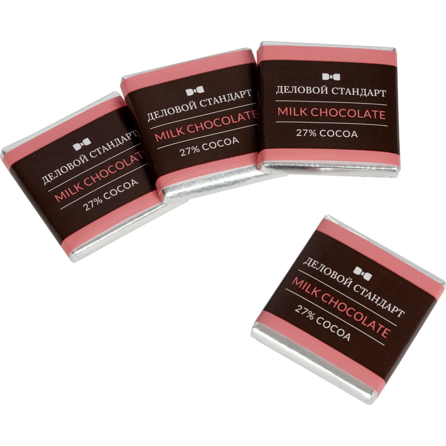 Шоколад порционный Деловой Стандарт молочный 27%, 5гx160шт, 800г - фото 3