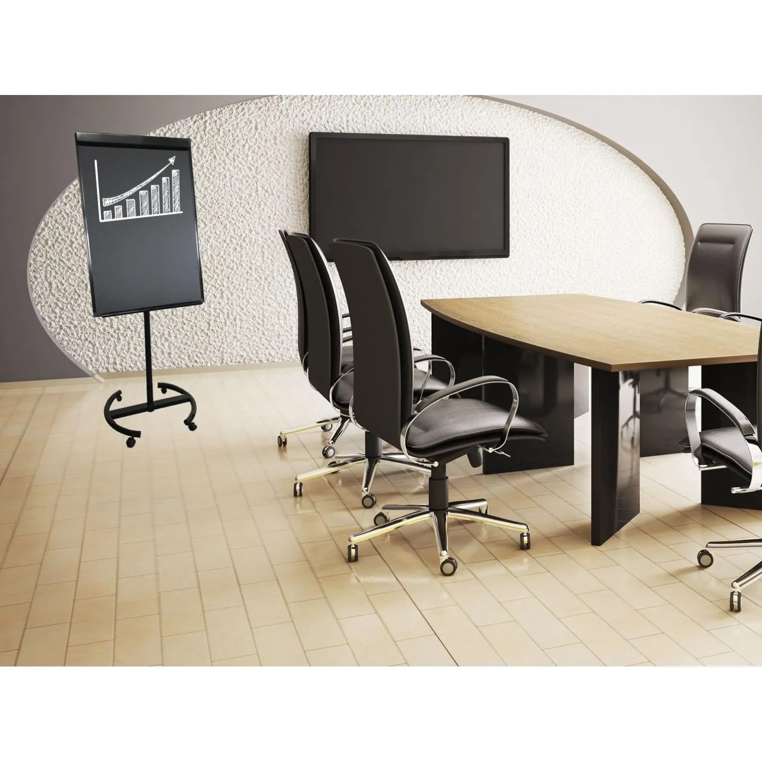 Доска магнитно-меловая 1-эл. Attache Loft 90x120 см черный - фото 5