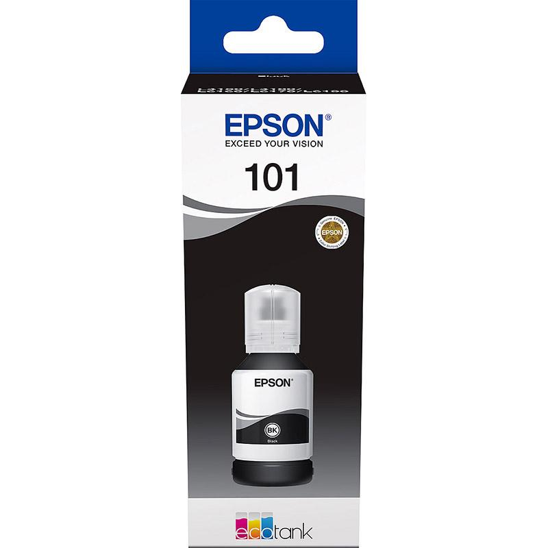 Чернила Epson 101 C13T03V14A чер. для EcoTank L6160/6170 - фото 1