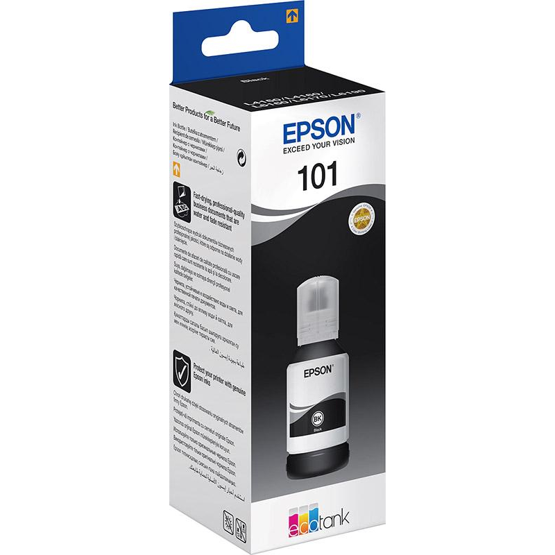 Чернила Epson 101 C13T03V14A чер. для EcoTank L6160/6170 - фото 3
