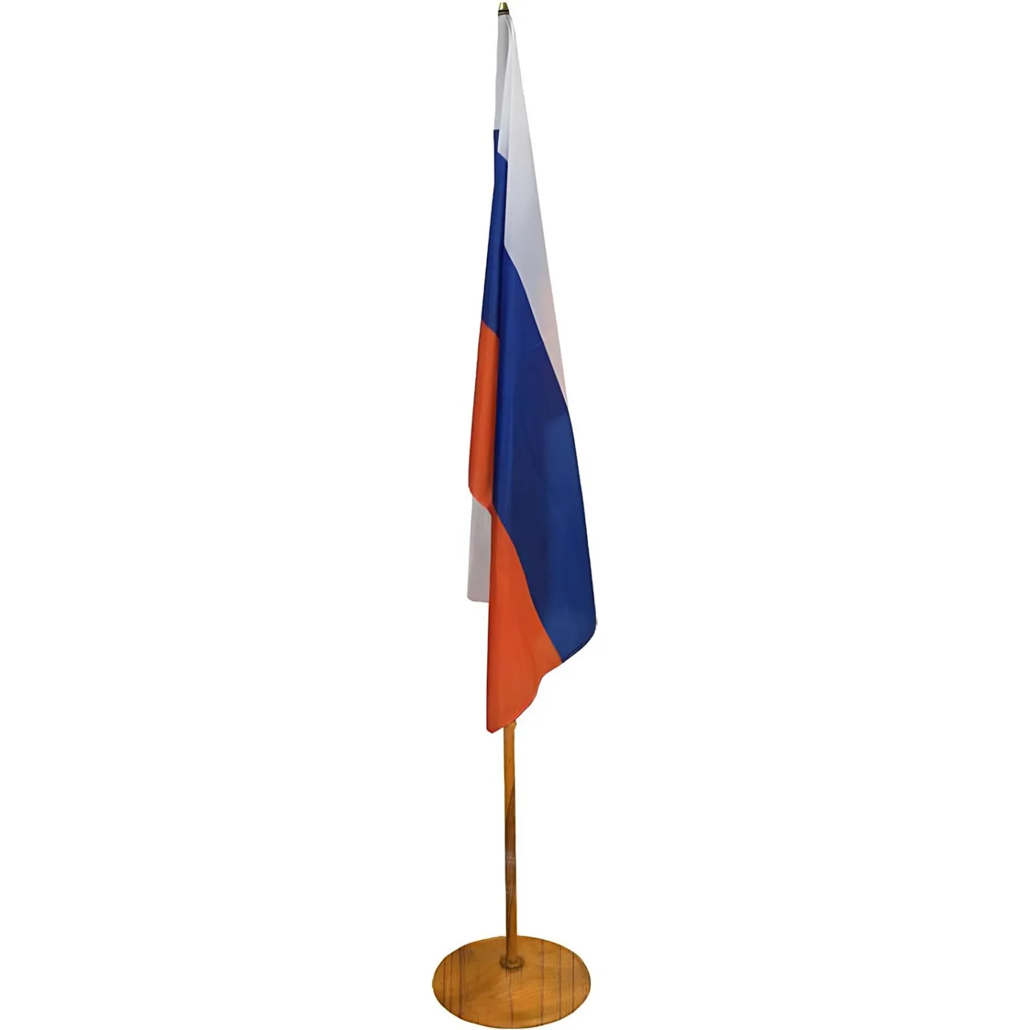 Флаг TI_напольный России, текстура дерева, вишня - фото 4