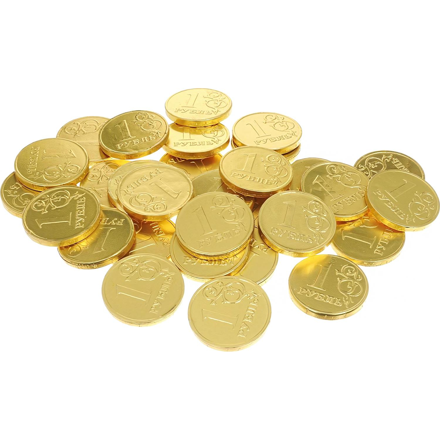 Шоколад порционный Монеты в банке Рубль, 6г/120 шт - фото 2