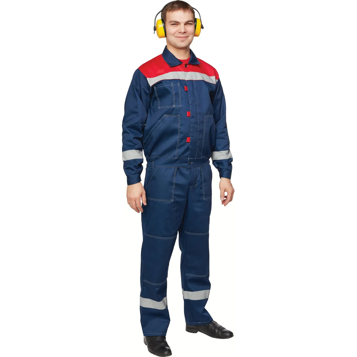 Костюм лет муж (куртка, пк) л20 син/крас 96-100/170-176 (Арсенал-СП) - фото 2