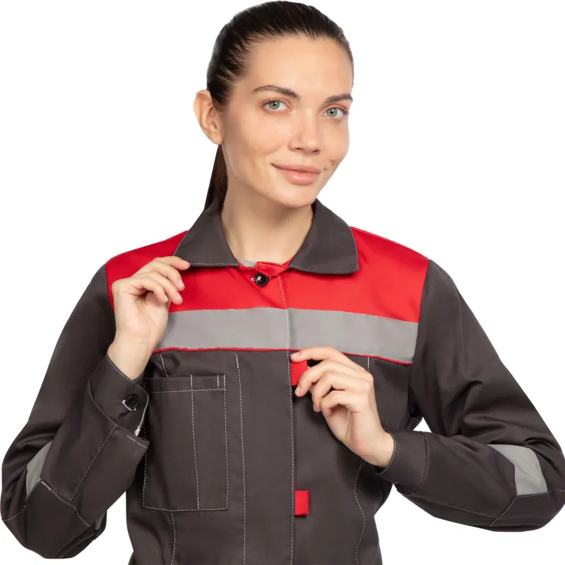 Костюм летний жен. л20-КБР сер/красн (р.60-62) 158-164 (Арсенал-СП) - фото 9