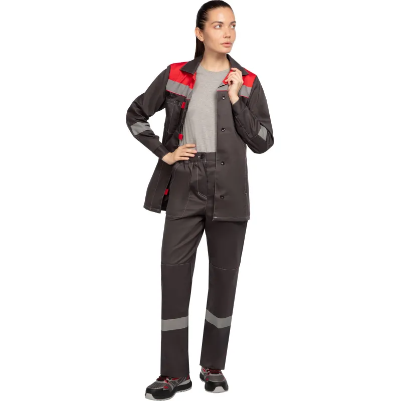 Костюм летний жен. л20-КБР сер/красн (р.60-62) 158-164 (Арсенал-СП) - фото 19