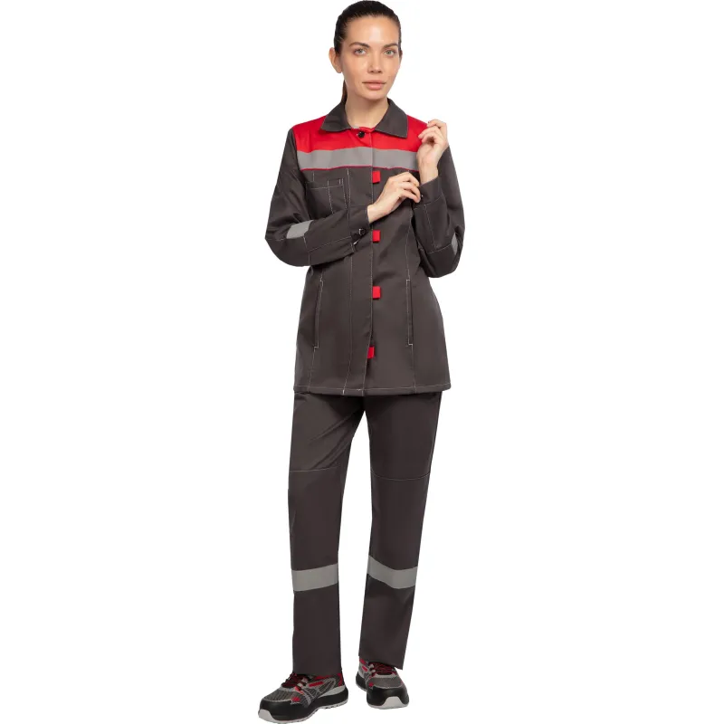 Костюм летний жен. л20-КБР сер/красн (р.52-54) 170-176 (Арсенал-СП) - фото 18