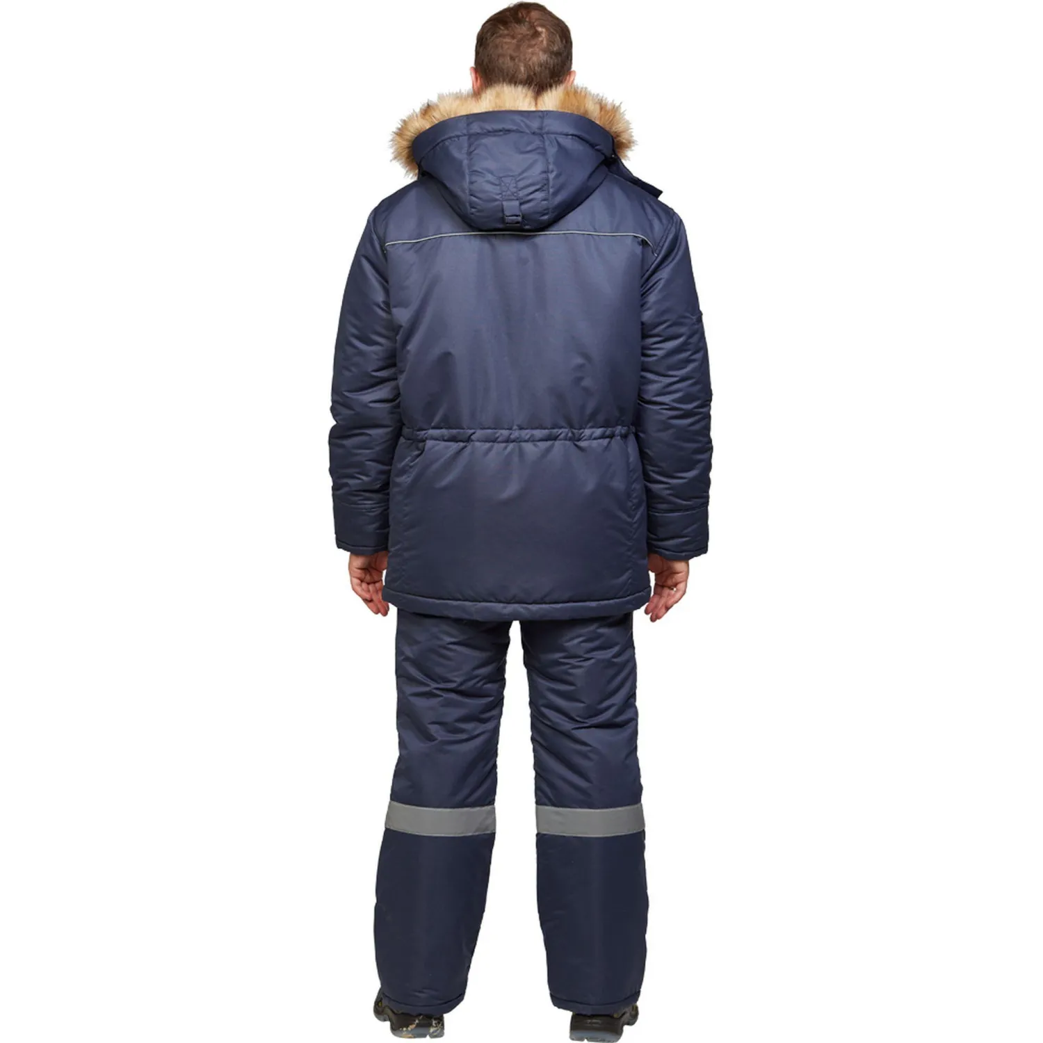 Брюки рабочие зимние муж. з28-БР син (р.56-58)170-176 - фото 12