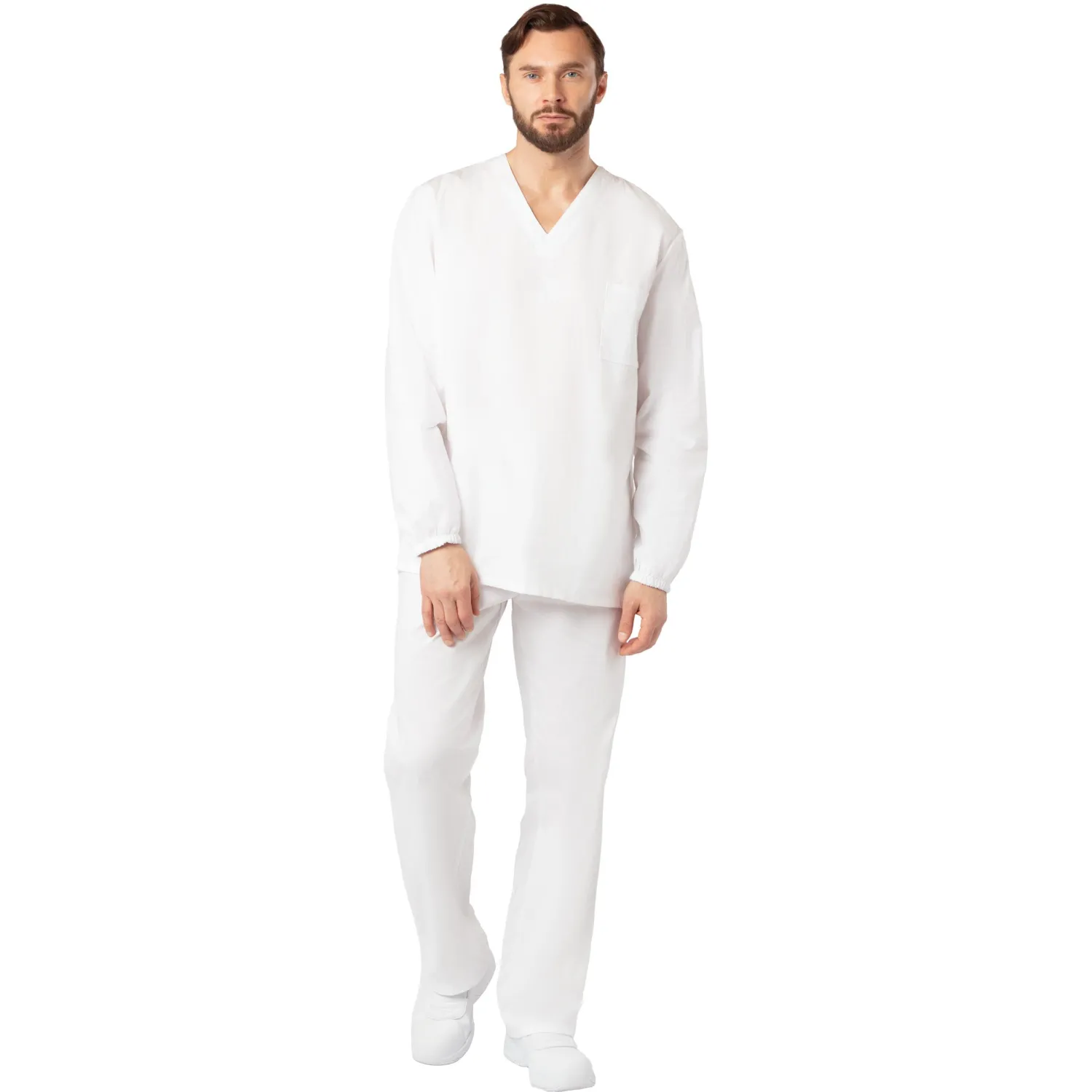 Костюм пекаря универсальный/у05-КБР дл.рук. (р.56-58) р.182-188 - фото 3