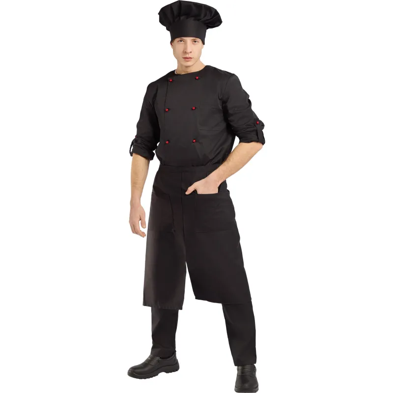 Фартук поварской универсальный черный - фото 8