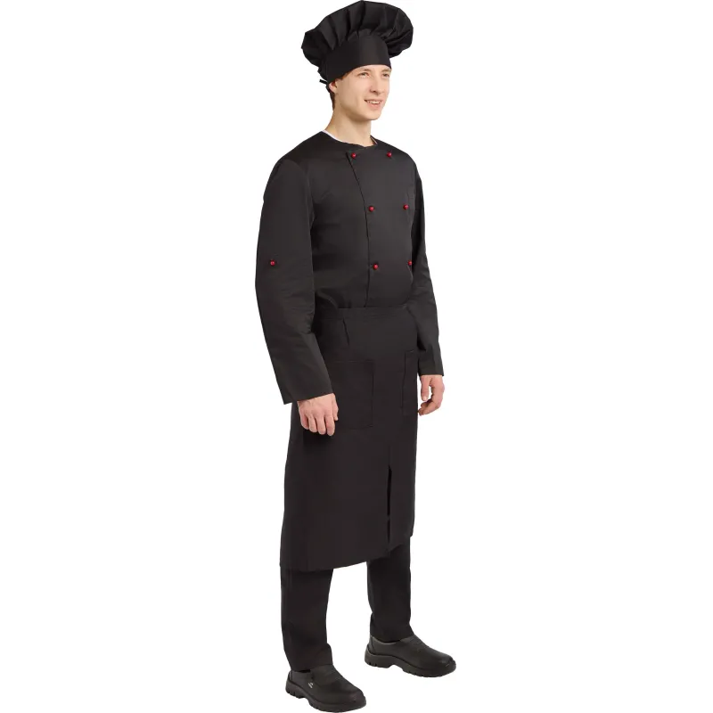 Фартук поварской универсальный черный - фото 9