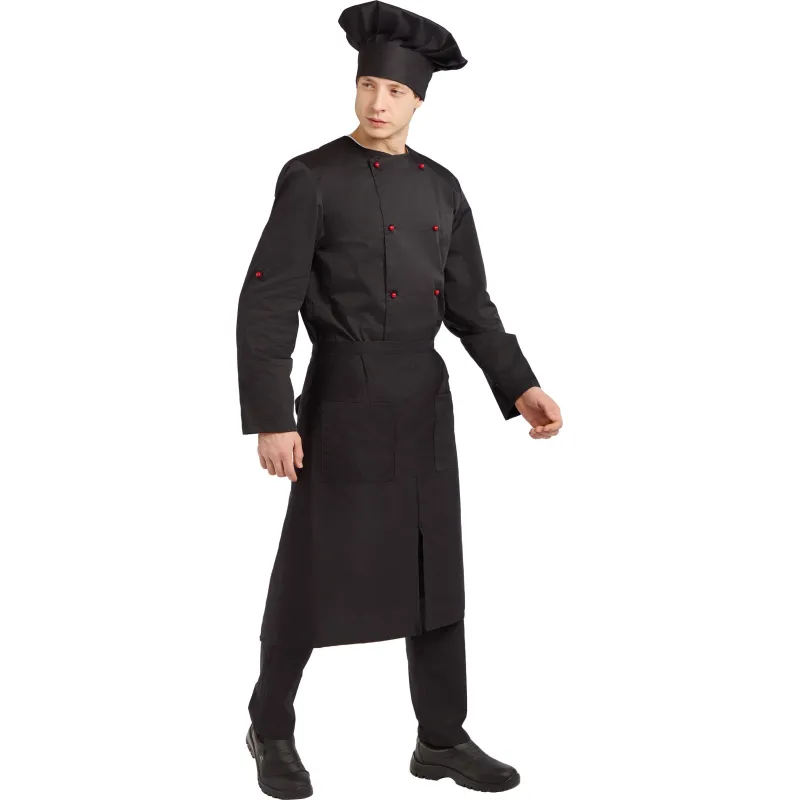 Фартук поварской универсальный черный - фото 13