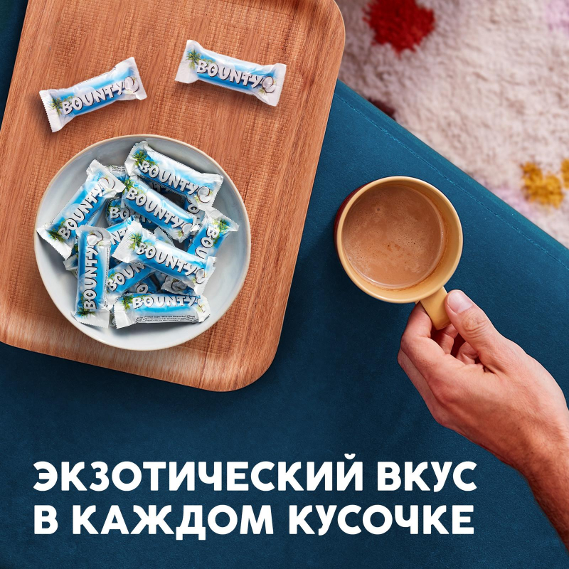 Шоколадный батончик Bounty с мякотью кокоса, 1кг - фото 6