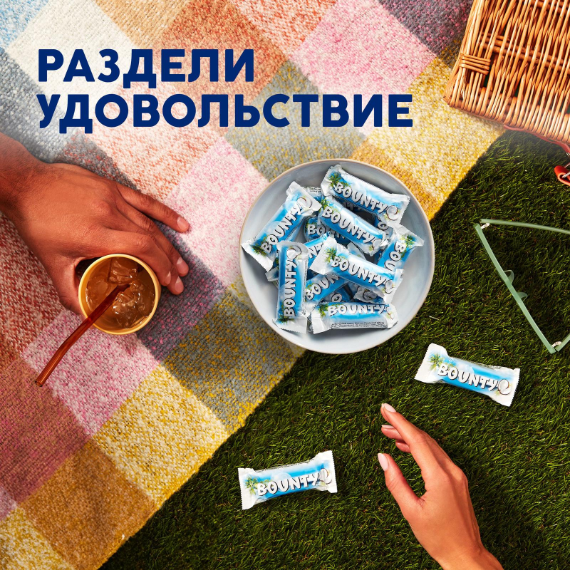 Шоколадный батончик Bounty с мякотью кокоса, 1кг - фото 8