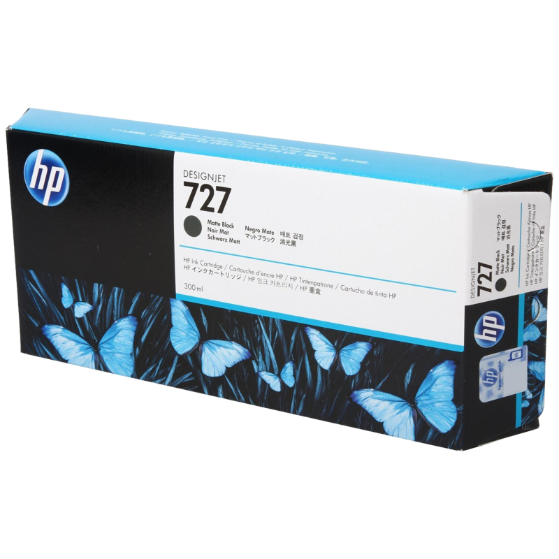 Картридж струйный HP 727 C1Q12A мат.чер. для DJ T1500/1530/920/930/2530 - фото 1
