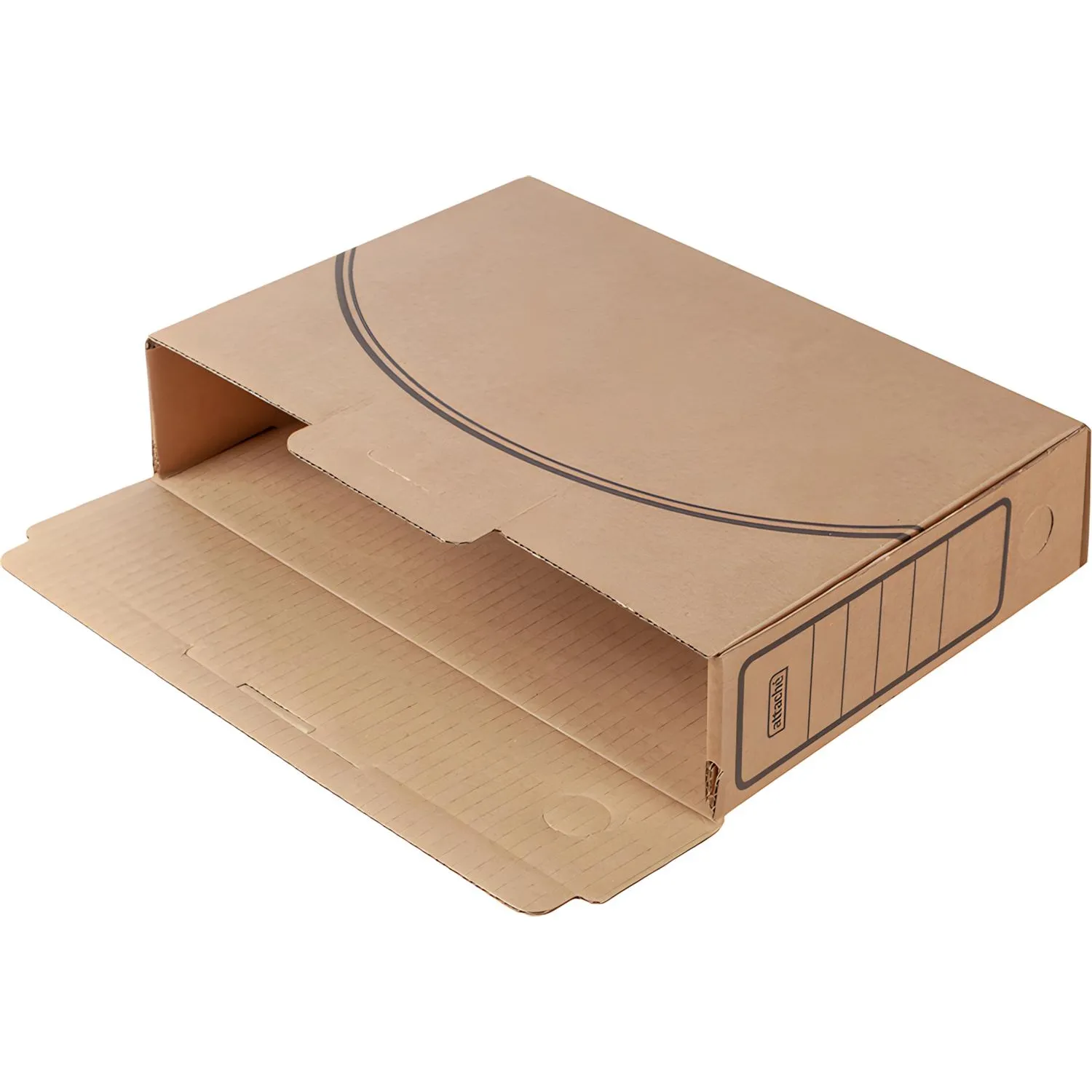 Короб архивный с вырубным замком  75мм, 5 шт.уп - фото 2