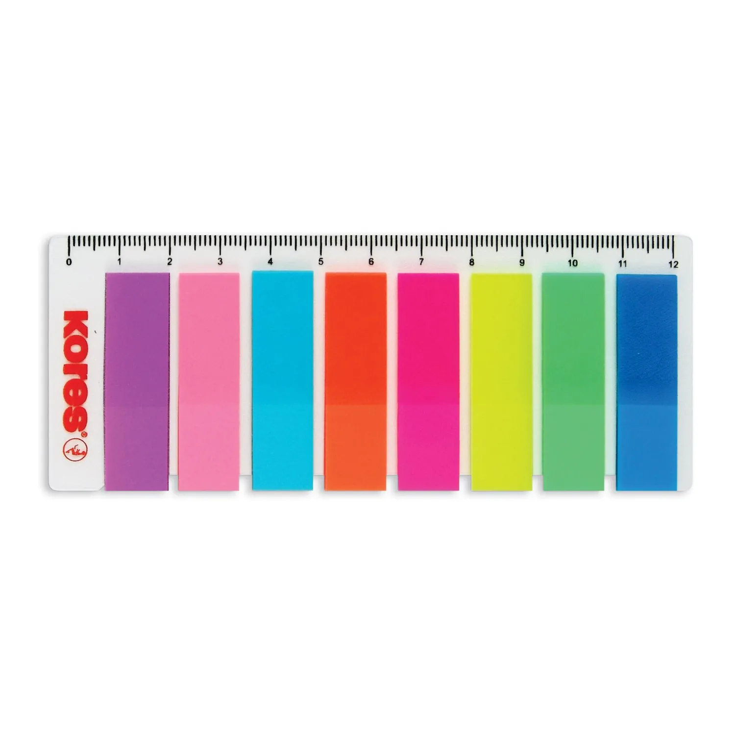 Клейкие закладки пласт. 8цв.по 25л. Film на линейке Kores 45120 - фото 2