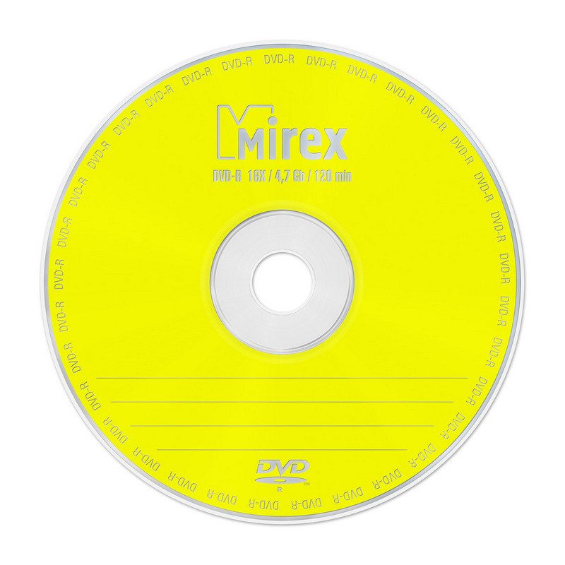 Носители информации DVD-R, 16x, Mirex, Cake/25, UL130003A1M - фото 3