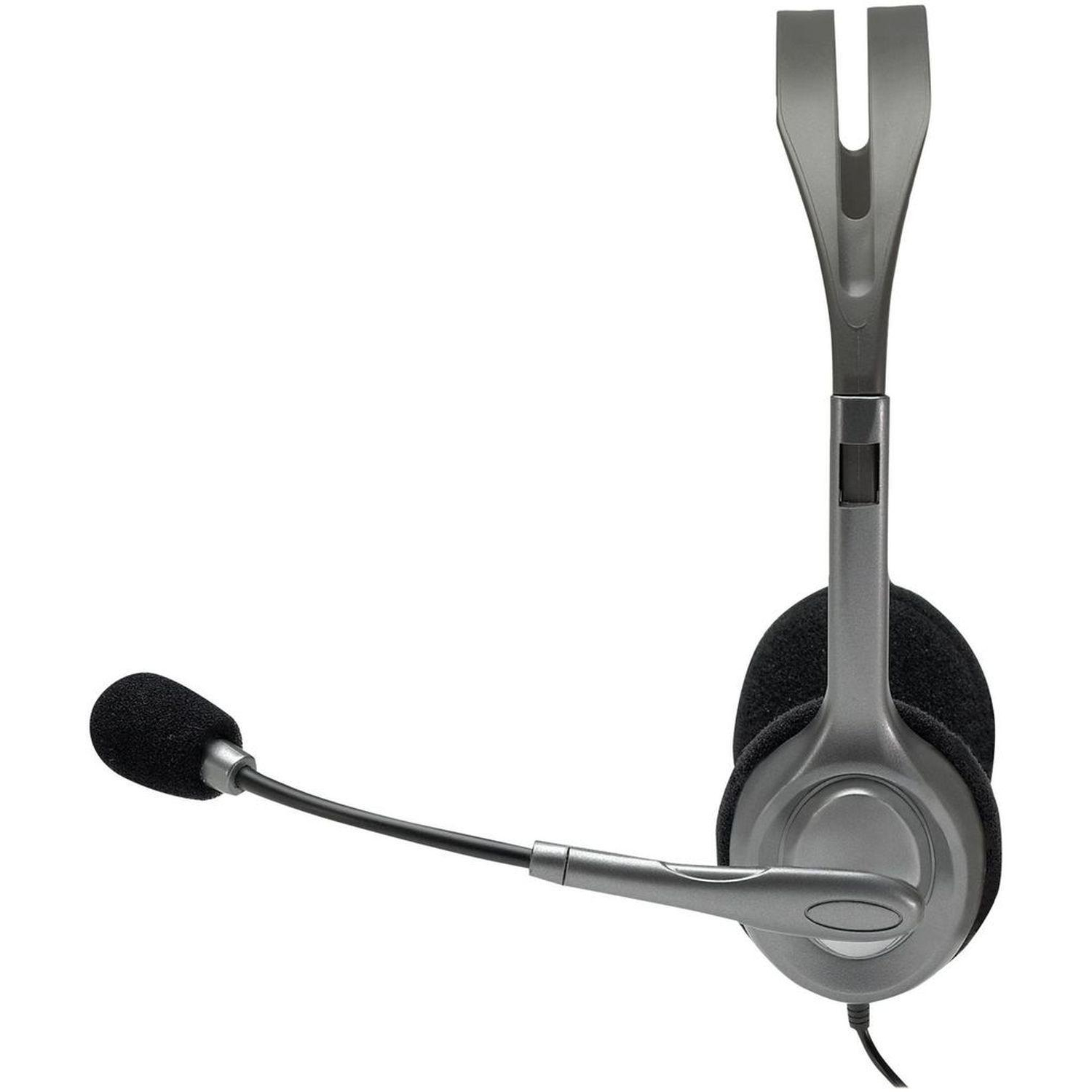 Гарнитура проводная Logitech Stereo Headset H111 Сер(981-000594/981-000593) - фото 2