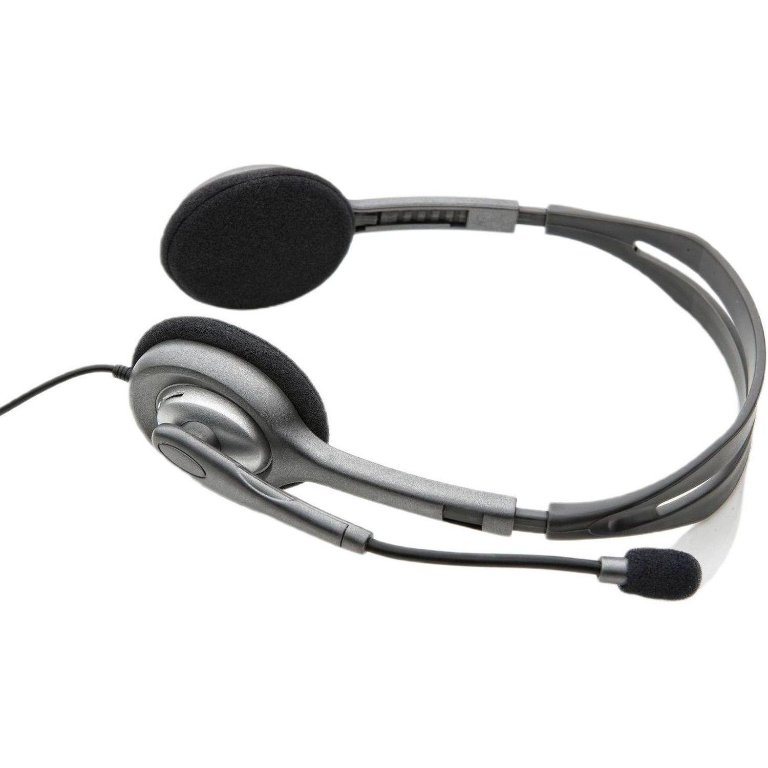 Гарнитура проводная Logitech Stereo Headset H111 Сер(981-000594/981-000593) - фото 3